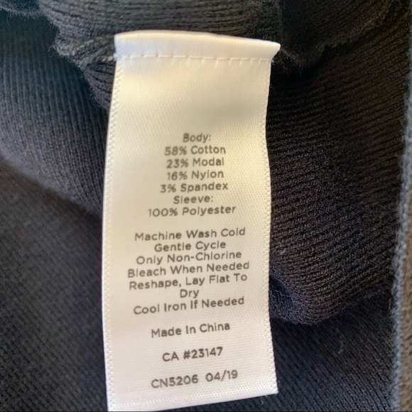 Talbots Dressy V Neck Sweater With Sheer Sleeves - Picture 11 of 11